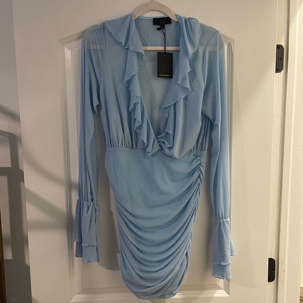 Blue Michael Costello x Revolve dress, never worn, with tags, size M